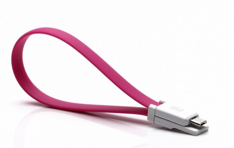 Портативный USB кабель Xiaomi Mi Colorful pink 20 см