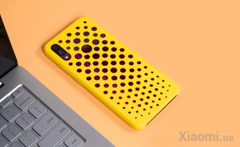 Чехол бампер Xiaomi Perforated Case Redmi Note 7 Yellow ORIGINAL