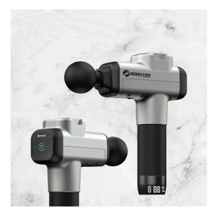 Перкусiйний масажер тригерних точок Booster M2 (M2-A) Massage Gun 24V, 6 насадок (Чорний)
