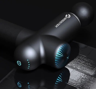 Перкусiйний масажний пiстолет Booster Lightsaber Massage Gun для тригерних точок (Чорний)