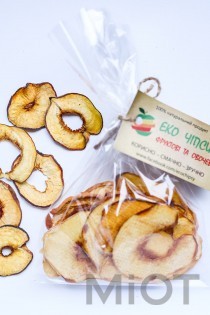 Персикові чіпси, 50 г (400-450г свіжих персиків)