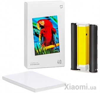 Фотобумага для фотопринтера Mi Home (Mijia) 40pcs