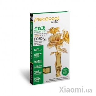 Коллекционная модель PIECECOOL GOLDEN ROSE, GOLD VERSION P050-G