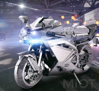 Колекційна модель PIECECOOL MOTORCYCLE II SILVER P057-S