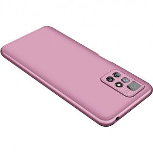 Пластиковая накладка GKK LikGus 360 градусов (opp) для Xiaomi Redmi 10 Розовый / Rose Gold (200468)