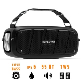Портативна акустична Bluetooth колонка Hopestar A20 (Чорний)
