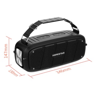Портативна акустична Bluetooth колонка Hopestar A20 (Чорний)