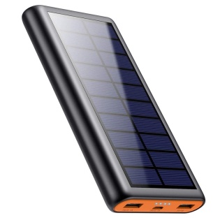Портативна батарея Solar Power Bank 26800mAh ‎HX160S4 iз сонячною панеллю (Чорний)