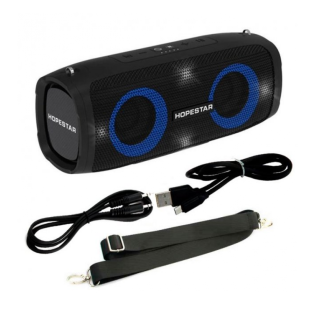 Портативна Bluetooth колонка Hopestar A6 Party 30W з вологозахистом IPX6 (Сiрий)
