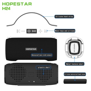 Портативна Bluetooth колонка Hopestar H24 (Чорний)