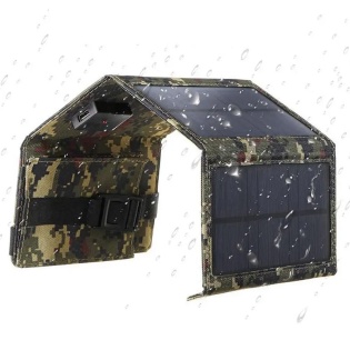 Портативна сонячна панель Solar panel CO1534GJ 20w 5V 1.5A + USB (Камуфляжний)