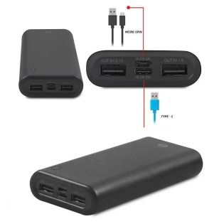 Повербанк Power Bank S-Link IP-A200 20000 mAh (Чорний)
