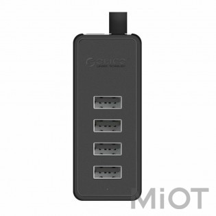 USB-хаб PowerPlant ORICO USB 2.0 4 порта W5P-U2-030-BK-PRO (CA911424)