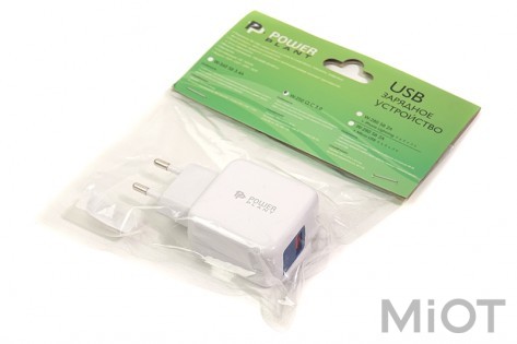 Мережевий зарядний пристрій PowerPlant W-250 USB QC 3.0: 220V, 3A