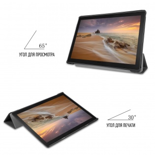 Premium для Lenovo TAB E10 TB-X104F 2019 10.1&`34; с защитной пленкой и салфеткой Black
