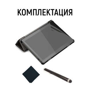 Premium для Lenovo TAB E10 TB-X104F 2019 10.1&`34; с защитной пленкой и салфеткой Black