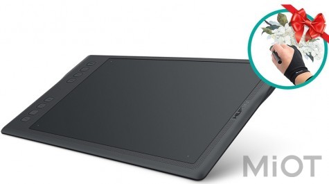 Графічний планшет Huion Inspiroy Q11K V2 + рукавичка