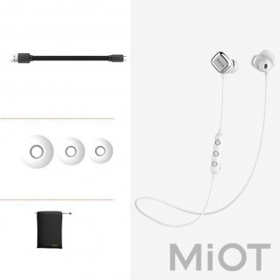 Бездротові навушники Xiaomi QCY M1 PRO Magnetic Bluetooth Earphone White
