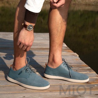 Чоловічі туфлі Xiaomi QIMIAN men's lightweight simple casual shoes CM703F01 Grey/Blue 43