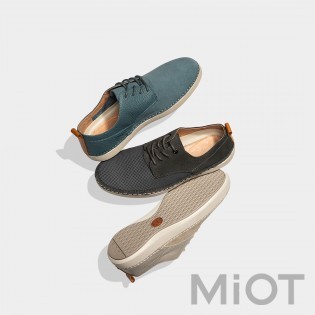 Чоловічі туфлі Xiaomi QIMIAN men's lightweight simple casual shoes CM703F01 Grey/Blue 43