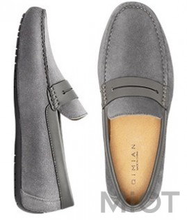 Чоловічі мокасини замшеві Xiaomi QIMIAN Suede leather beanie shoes Grey 42 size