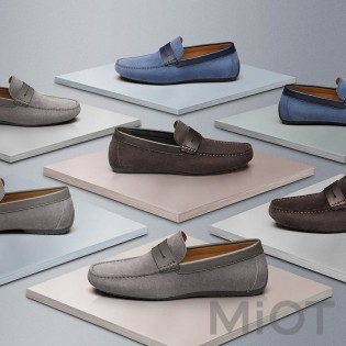 Чоловічі мокасини замшеві Xiaomi QIMIAN Suede leather beanie shoes Grey 39 size