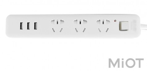 Подовжувач Quan Ba Power Strip (3 розетки; 3 USB) 1.8m White