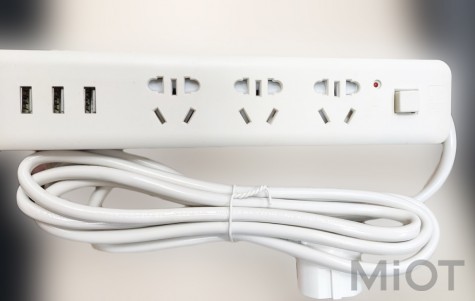 Подовжувач Quan Ba Power Strip (3 розетки; 3 USB) 1.8m White