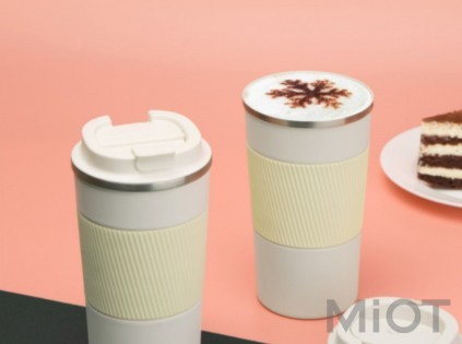 Термостакан Xiaomi Quange Fashion Coffee Cup KF102 430 мл Cream/Red