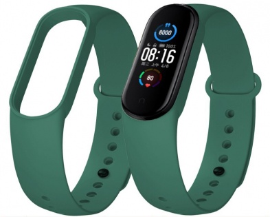 Ремешок Gasta for Xiaomi Mi Band 5 color Dark Green