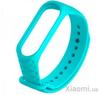 Ремешок Rhomb Design для Mi Band 3/4 Light Blue