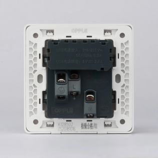 Розетка универсальная двойная с USB Xiaomi OPPLE K12 (K128502) White