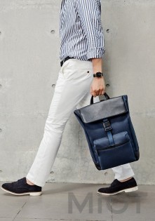 Рюкзак Xiaomi Runmi 90 Ninetygo Manhattan Urban Leisure Backpack Navy Blue