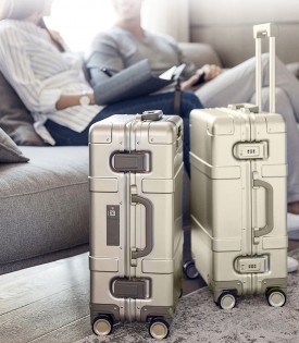 Чемодан Xiaomi Runmi 90 Ninetygo Metal Suitcase 20" Gold (6970055340489)