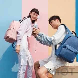 Рюкзак Xiaomi Runmi 90 Ninetygo Youth College Backpack Pink 15L