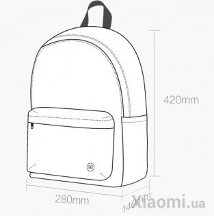 Рюкзак Xiaomi Runmi 90 Ninetygo Youth College Backpack Deep Red 15L