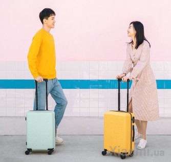 Чемодан Xiaomi Runmi 90 Ninetygo Polka dots Luggage 24" Green (6934177714610)