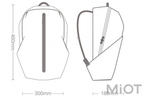 Рюкзак Xiaomi Runmi 90 Ninetygo all-weather function city backpack Red Trade-in