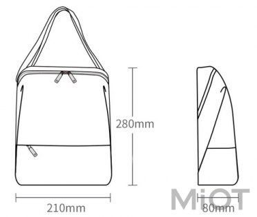 Сумка Xiaomi Runmi 90 Ninetygo Urban Simple Messenger Bag Light Gray