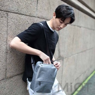 Сумка Xiaomi Runmi 90 Ninetygo Urban Simple Messenger Bag Light Gray