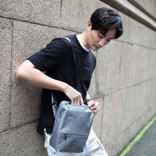 Сумка Xiaomi Runmi 90 Ninetygo Urban Simple Messenger Bag Light Gray