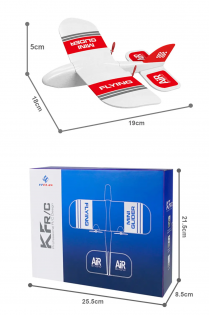 Самолет на радиоуправлении KFPLAN KF606 со встроенным гироскопом (Бело-красный)