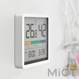 Цифровий гігрометр Xiaomi Miiiw Temperature Humidity Clock White S210 (MW22S06)
