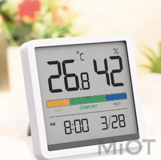 Цифровой Гигрометр Xiaomi Miiiw Temperature Humidity Clock White S210 (MW22S06)