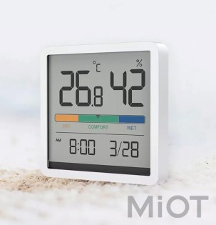 Цифровий гігрометр Xiaomi Miiiw Temperature Humidity Clock White S210 (MW22S06)