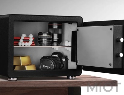 Розумний електронний сейф зі сканером відбитка пальця Xiaomi CRMCR BGX-X1-30MP Black