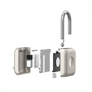Сенсорный портативный замок Xiaomi UODI Smart Fingerprint Padlock (YD-K1) Gold