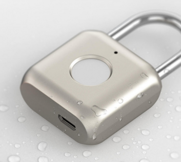 Сенсорный портативный замок Xiaomi UODI Smart Fingerprint Padlock (YD-K1) Gold