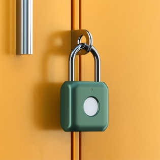 Сенсорный портативный замок Xiaomi UODI Smart Fingerprint Padlock (YD-K1) Green