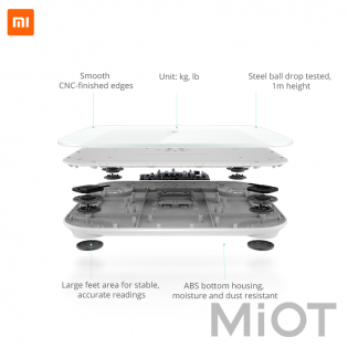 Ваги Xiaomi Smart Scale + Фітнес браслет Mi Band 2 Black